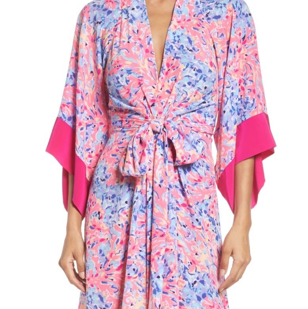 Lilly Pulitzer Kimora silk dress small